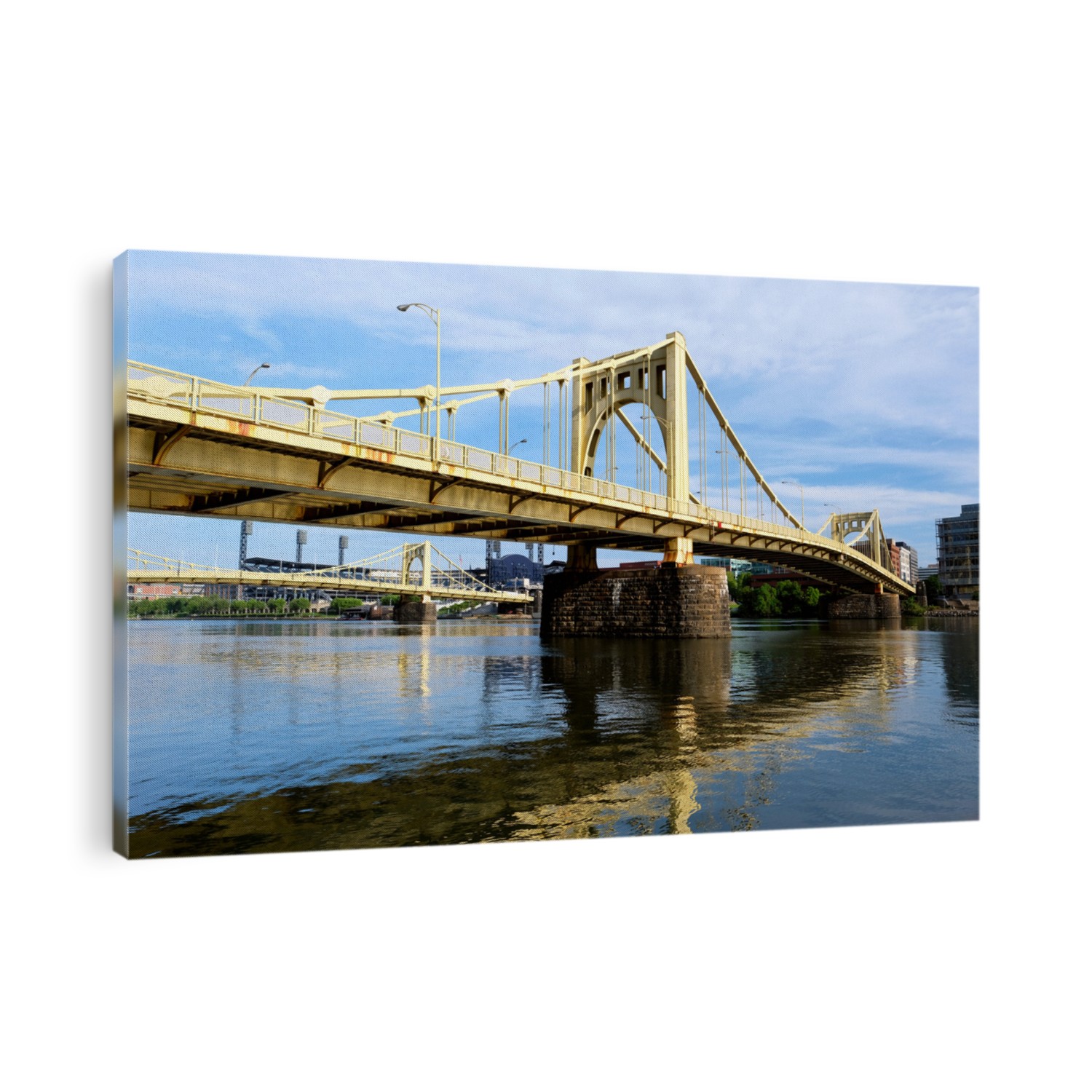 Bridge in Pittsburgh, Pennsylvania. No brand names or copyright objects. 