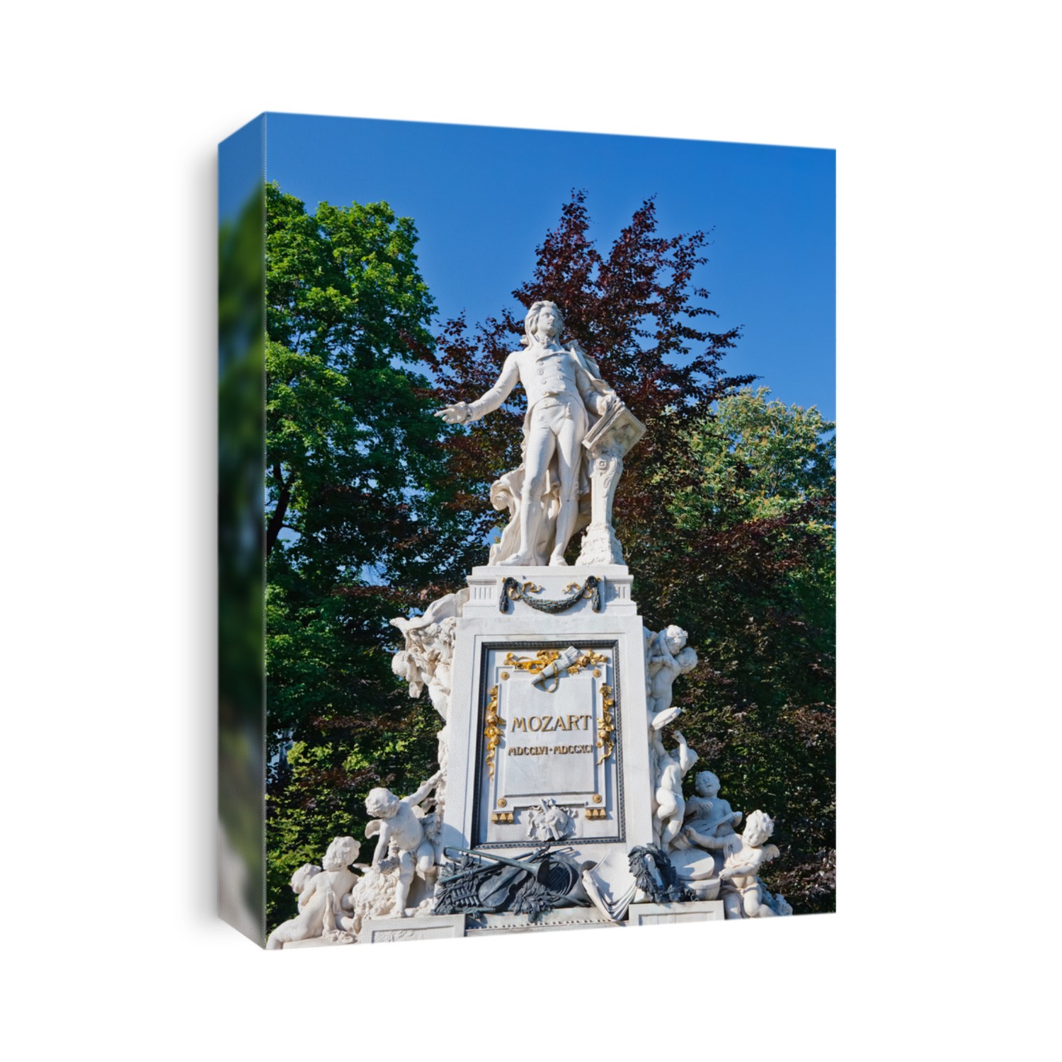 Statue of Wolfgang Amadeus Mozart in Burggarten, Vienna