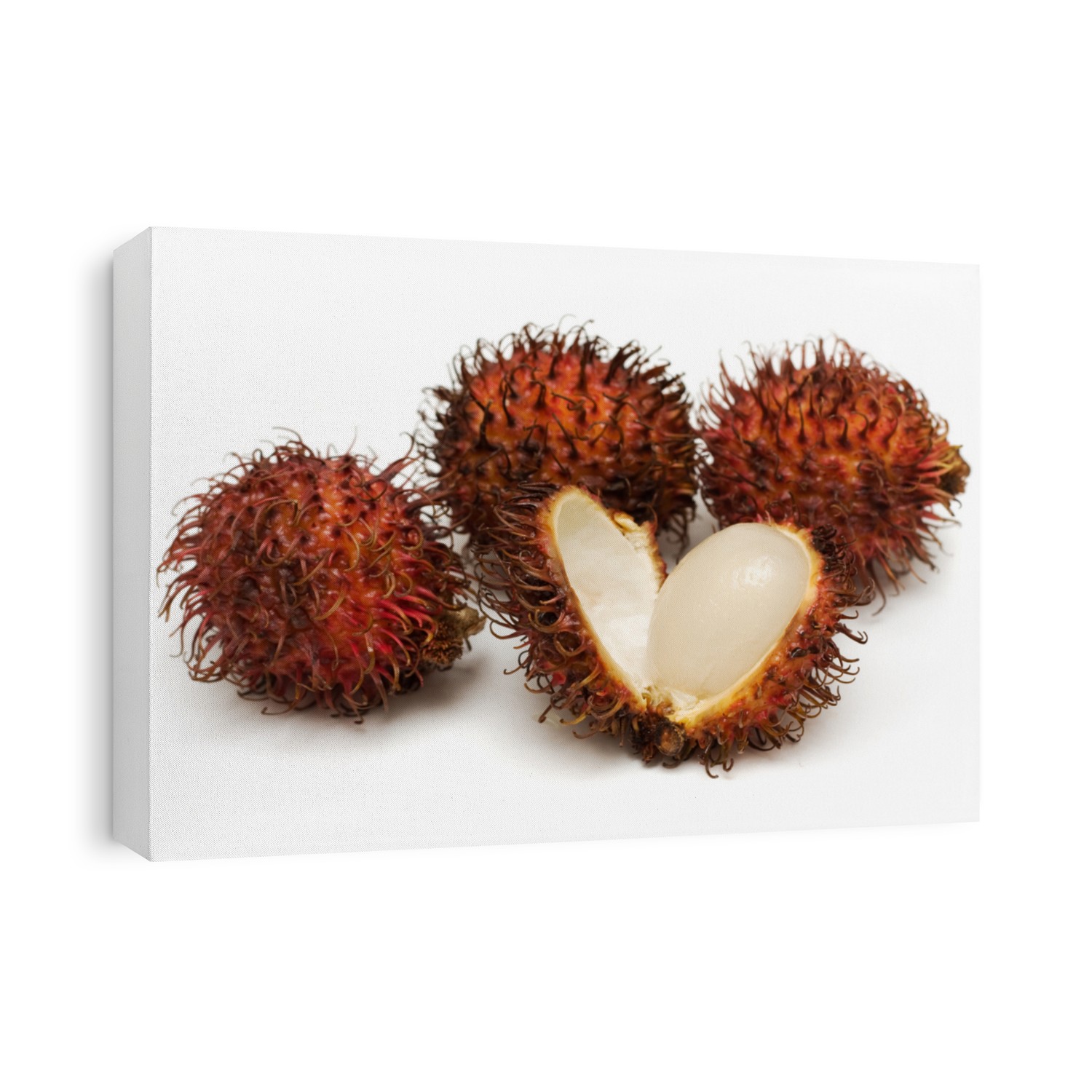 Rambutan. Image series of fresh vegetables and fruits on white background